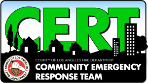 CERT logo for the Community Emergency Response Team.