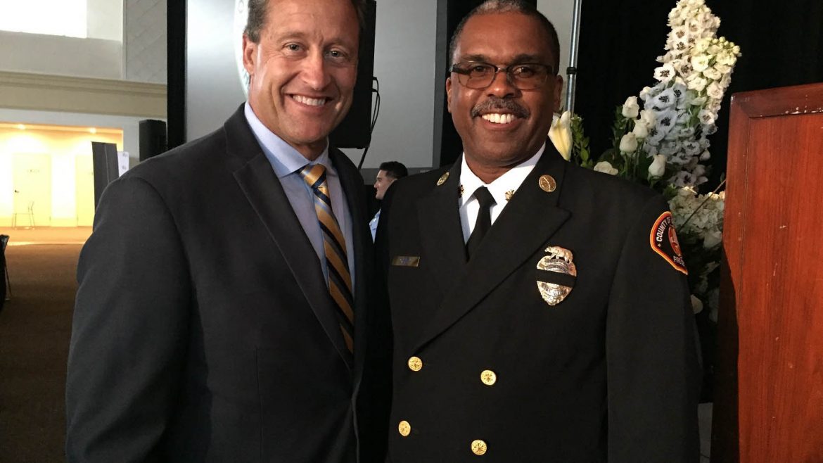 Picture of Jim Everett and Chief Osby.