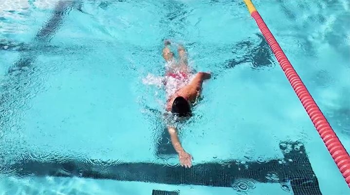 Swimmer in a pool.