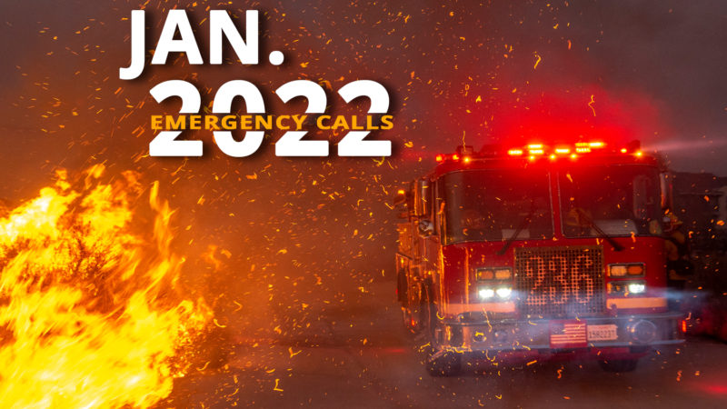 The Los Angeles County Fire Department (LACoFD) rang in the new year with record breaking emergency calls! January 2022 was the Department's busiest month of all time.