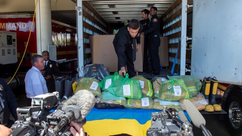 LACoFD Joins National Effort to Donate Items to Ukraine