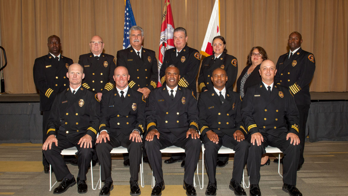 The Los Angeles County Fire Department (LACoFD) held a promotional ceremony on Wednesday, June 22, 2022, at the Rowland Heights Community Center for newly promoted Department personnel.