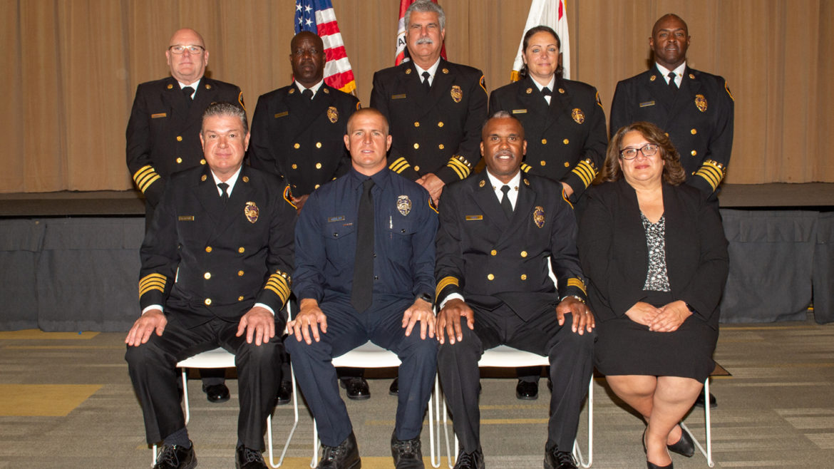 The Los Angeles County Fire Department (LACoFD) held a promotional ceremony on Wednesday, June 22, 2022, at the Rowland Heights Community Center for newly promoted Department personnel.