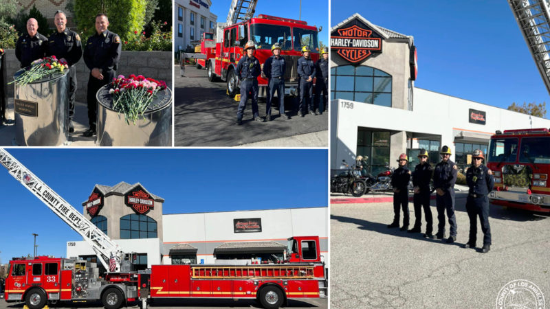The Los Angeles County Fire Department (LACoFD) participated in the 20th annual High Desert Fallen Heroes Ride and Poker Run on Sunday, October 23, 2022, at the Antelope Valley Harley-Davidson in Lancaster.