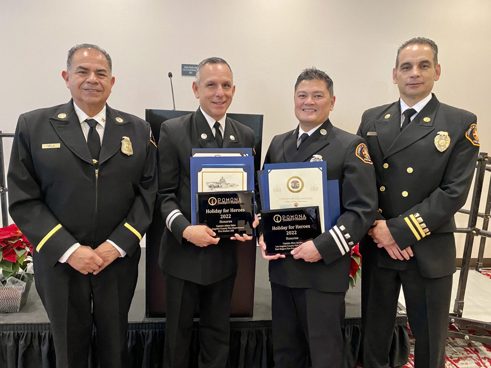 Pomona Hosts Holiday Luncheon 2022 to Honor First Responders
