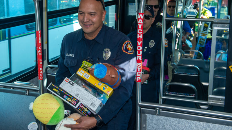 Beginning on November 14, 2022, the Los Angeles County Fire Department (LACoFD) partnered with ABC7’s Spark of Love toy drive to collect and distribute new, unwrapped toys and sports equipment to children of all ages.