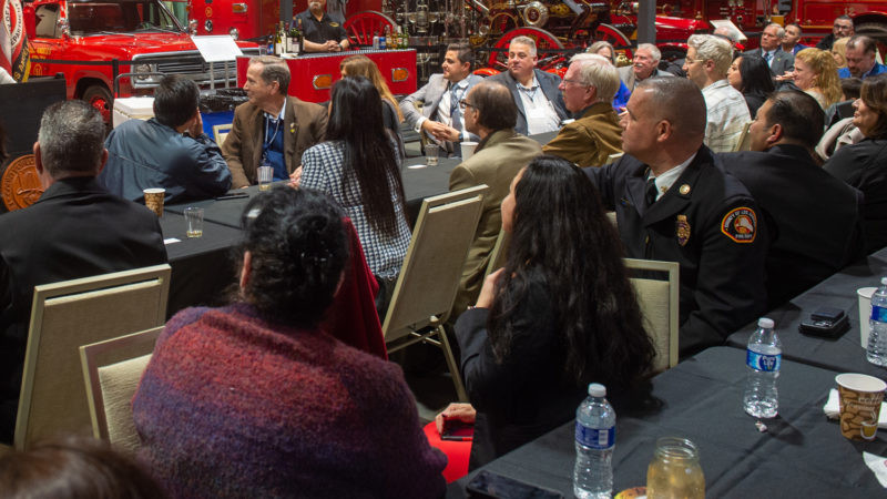 On Wednesday, January 18, 2023, the Los Angeles County Fire Department (LACoFD) hosted a dinner/business meeting for the California Contract Cities Association (CCCA) at the Los Angeles County Fire Museum in Bellflower.