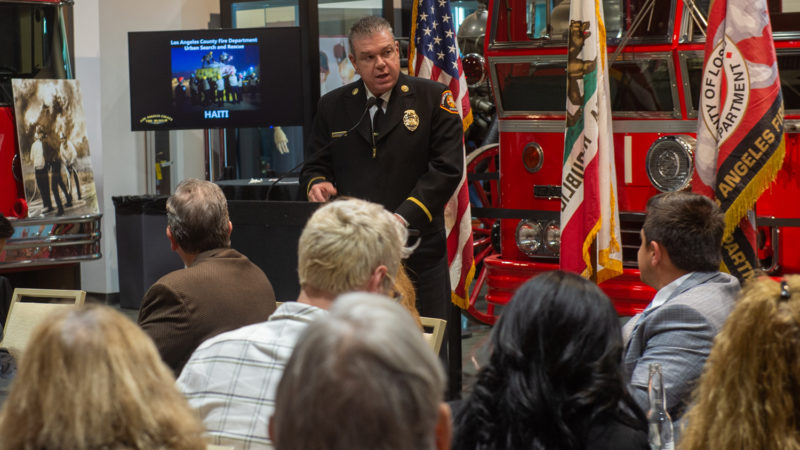 On Wednesday, January 18, 2023, the Los Angeles County Fire Department (LACoFD) hosted a dinner/business meeting for the California Contract Cities Association (CCCA) at the Los Angeles County Fire Museum in Bellflower.