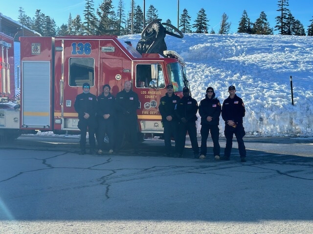 USAR team members in Mammoth, March 2023