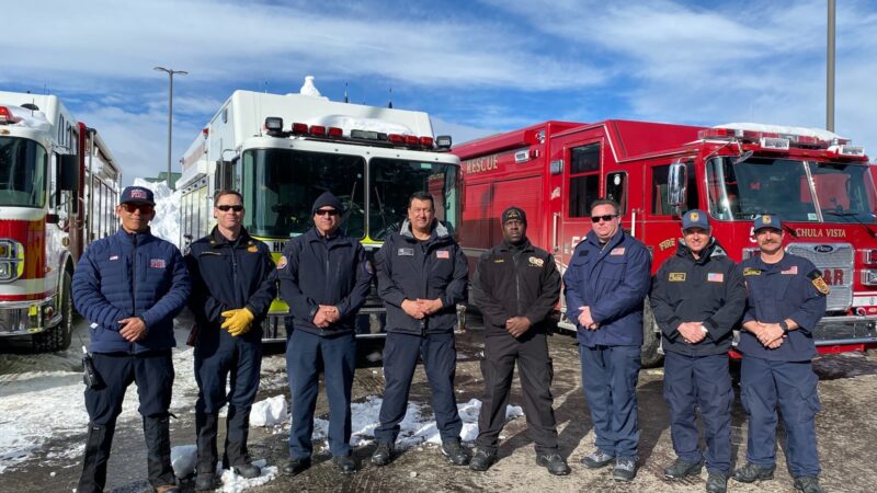 USAR team members in Mammoth, March 2023