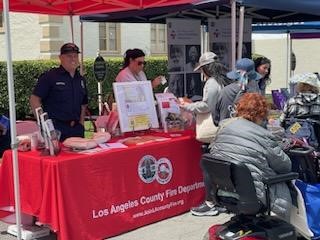 On Saturday, May 6, 2023, the Los Angeles County Fire Department (LACoFD) joined other Los Angeles County departments for County Day at the annual LA County Fair.