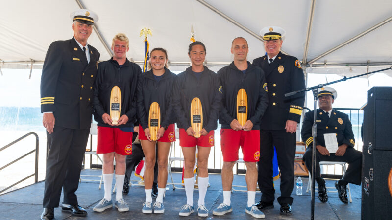 On Thursday, May 4, 2023, the Los Angeles County Fire Department’s (LACoFD) Lifeguard Division held a formal graduation ceremony for Ocean Lifeguard Academy (OLA) 39 at Dockweiler State Beach’s Youth Center in Playa Del Rey.