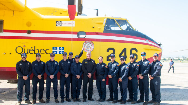 On the morning of Thursday, September 14, 2023, County of Los Angeles Fire Department (LACoFD) Fire Chief Anthony C. Marrone hosted the annual contract aircraft media day at the Van Nuys Airport Air Tanker Base.