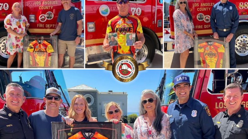 In honor of fallen County of Los Angeles Fire Captains Ken Renz and Ed Dahlen’s legacy, the Fire Velo Cycling Club rode over 500-miles from San Francisco to Santa Monica Pier in Los Angeles.