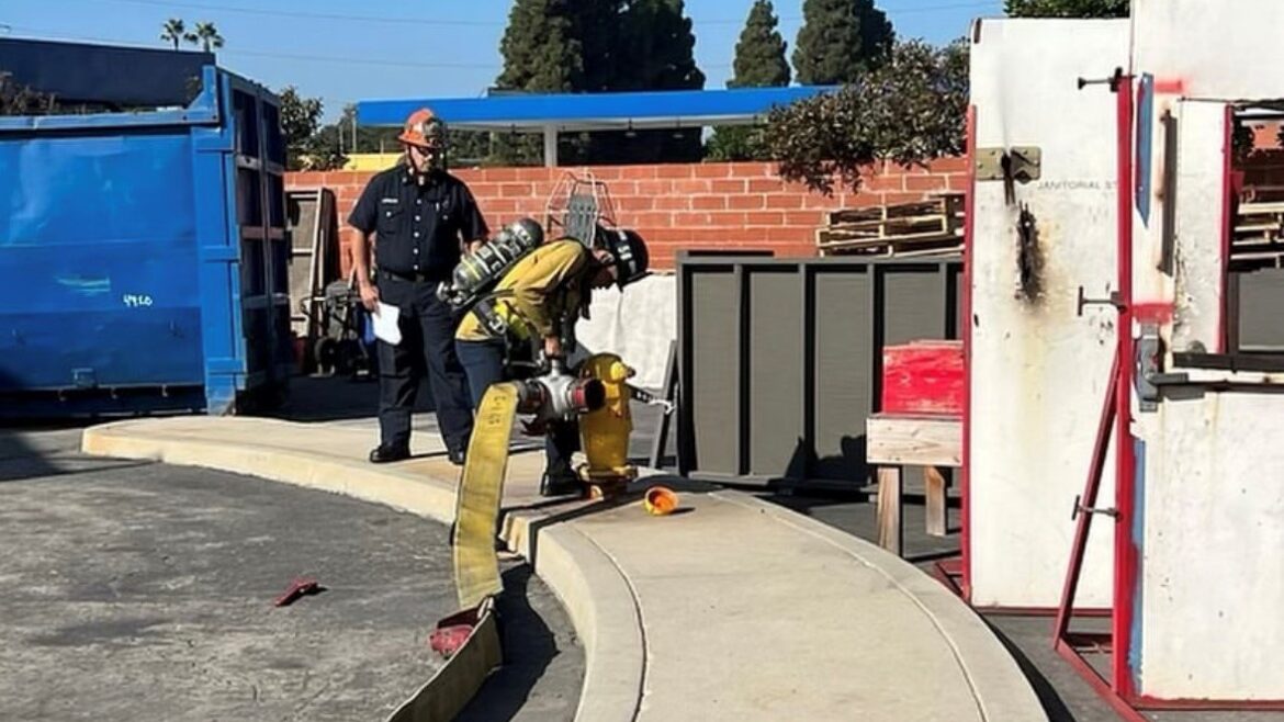 On Saturday, October 28, 2023, County of Los Angeles Fire Department (LACoFD) Explorers Pasha Khanlou and Joseph Williams Jr., assigned to the Fire Station 58 Post, successfully passed their evaluation of skills and physical test, earning the position of “Certified Explorer.”