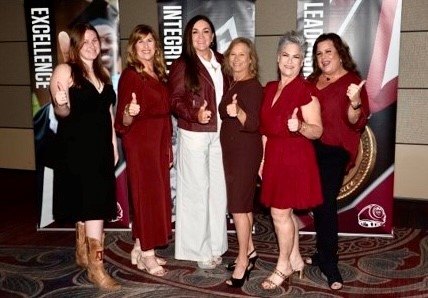 On October 27, 2023, County of Los Angeles Fire Department (LACoFD) Fire Captain Shelia Kelliher was honored with the prestigious Texas A&M University Aggie Women Network Legacy Award. General (Ret.) Interim President Mark Welsh III attended the awards banquet and shared remarks.