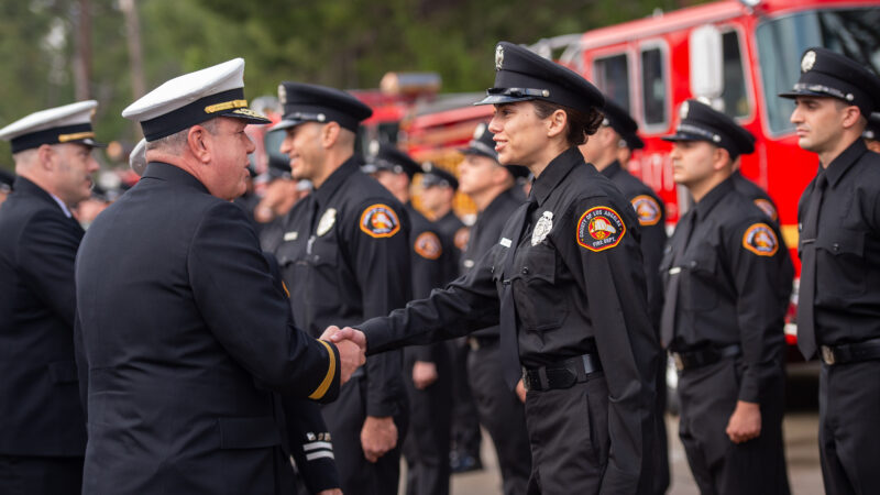 On Thursday, January 25, 2024, the County of Los Angeles Fire Department (LACoFD) held a formal graduation to celebrate Recruit Class 171 at the Cecil R. Gehr Memorial Combat Training Center at Department headquarters in East Los Angeles.