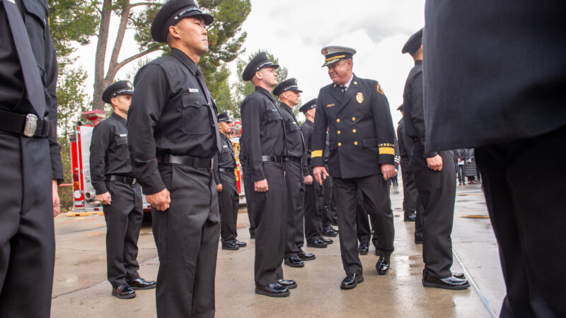 On Thursday, January 25, 2024, the County of Los Angeles Fire Department (LACoFD) held a formal graduation to celebrate Recruit Class 171 at the Cecil R. Gehr Memorial Combat Training Center at Department headquarters in East Los Angeles.