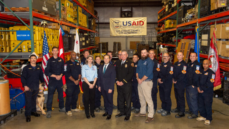 On Tuesday, February 6, 2024, the County of Los Angeles Fire Department (LACoFD) hosted a press conference to observe the one-year anniversary of the disastrous Türkiye-Syria Earthquake.