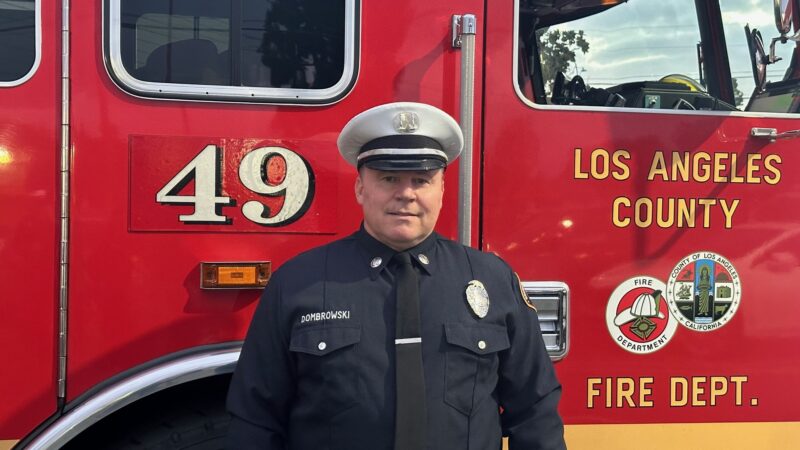 On Thursday, February 29, 2024, County of Los Angeles Fire Department (LACoFD) Fire Captain David Dombrowski was honored as Firefighter of the Year by the Veterans of Foreign Wars (VFW) Post #9148 in the City of La Mirada.