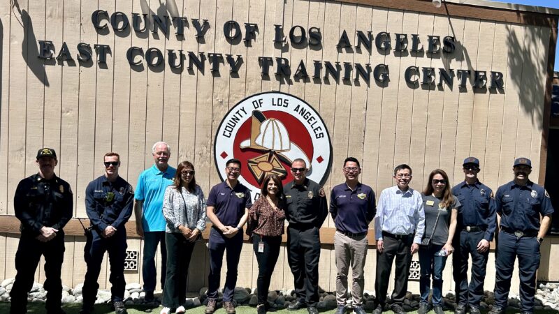 On Wednesday April 17, Division 8 hosted City of Diamond Bar Council Members for a tour of the East County Training Center which is adjacent to the City of Diamond Bar.