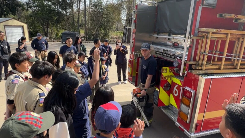 On Sunday, March 17, 2024, Cub Scout Pack 177 embarked on an educational adventure to Fire Station 61 in the City of Walnut. The Cub Scouts were thankful to learn about the vital work of firefighters within the community and learn important safety tips.