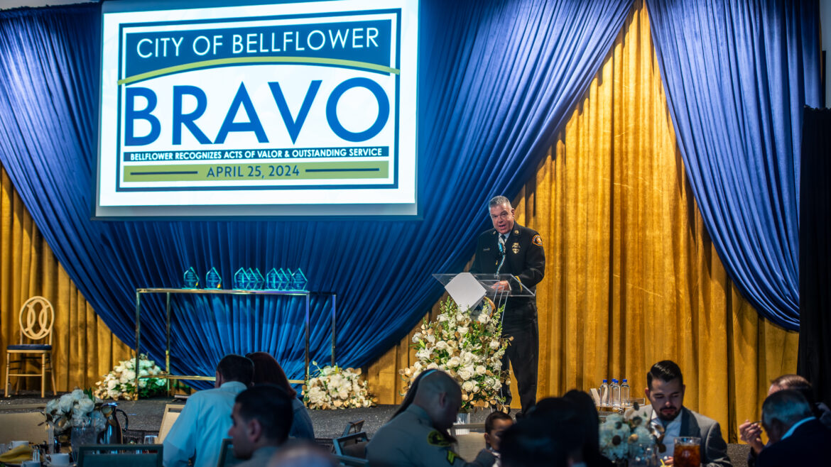 Four County of Los Angeles Fire Department (LACoFD) firefighters were honored by the City of Bellflower at the 28th annual BRAVO Awards Ceremony. This ceremonial luncheon was held at the Mayne Events Center on Thursday, April 25, 2024.