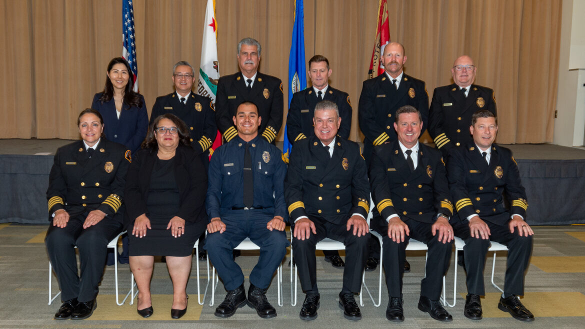 On Wednesday, May 15, 2024, the County of Los Angeles Fire Department (LACoFD) hosted a promotional ceremony at the Rowland Heights Community Center in the City of Rowland Heights.