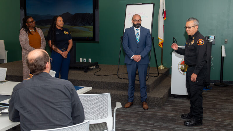 On Thursday, May 23, 2024, County of Los Angeles Fire Department (LACoFD) presented a Special Recognition Award to Child Support Services Department (CSSD) Chief Information Officer (CIO) Hooman Hassanpour.