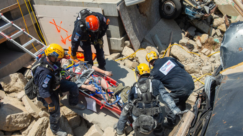 The County of Los Angeles Fire Department’s urban search and rescue (USAR) team, known internationally as USA-2, successfully completed a 36-hour training exercise and evaluation by international experts last week at the Del Valle Regional Training Center to continue deploying to disasters around the world.