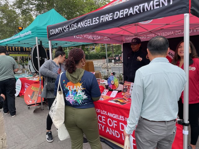 On Saturday, May 4, 2024, the County of Los Angeles Fire Department (LACoFD) participated in the County Department Expo at the annual Los Angeles County Fair. 