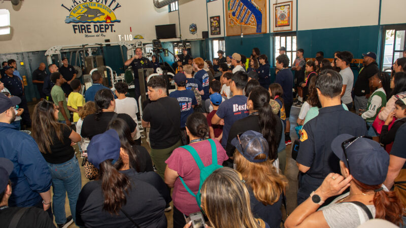 The County of Los Angeles Fire Department’s Public Affairs Section organized a one-day field trip to celebrate Take Our Young People to Work Day on June 25, 2024.