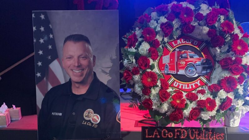 On Friday, June 14, 2024, the County of Los Angeles Fire Department (LACoFD) held a flag ceremony at the Air and Wildland Division in the City of Pacoima in memory of Equipment Maintenance Supervisor, Michael Potechin, who passed away on Wednesday, May 29, 2024.