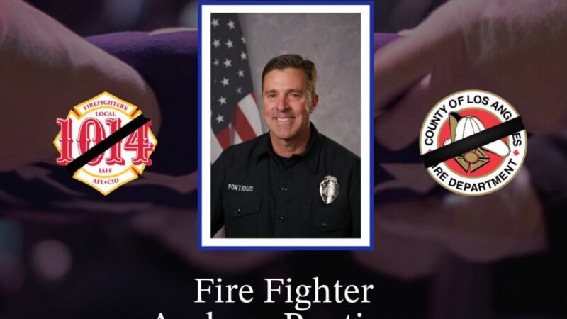 On Friday, June 14, 2024, the County of Los Angeles Fire Department (LACoFD) tragically lost a valuable team member during an emergency incident. Fire Fighter Andrew Pontious died in the line of duty while battling a large vehicle fire in the City of Palmdale, where he sustained fatal injuries.