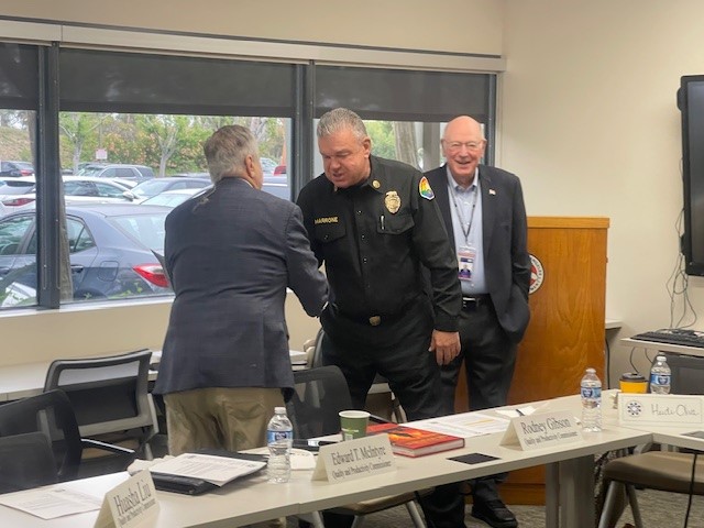 On Monday, June 10, Fire Chief Anthony C. Marrone, along with Executive Support Division Manager Heidi Oliva (Luna) hosted the Quality and Productivity Commission for their visit with the County of Los Angeles Fire Department (LACoFD).
