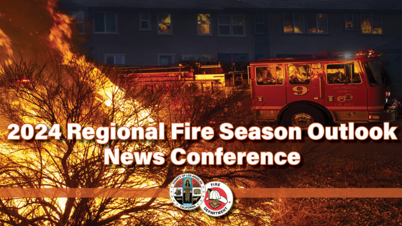 On Friday, June 14, 2024, the County of Los Angeles Fire Department (LACoFD) partnered with regional fire agencies to host the annual fire season outlook news conference at the Department’s Headquarters.