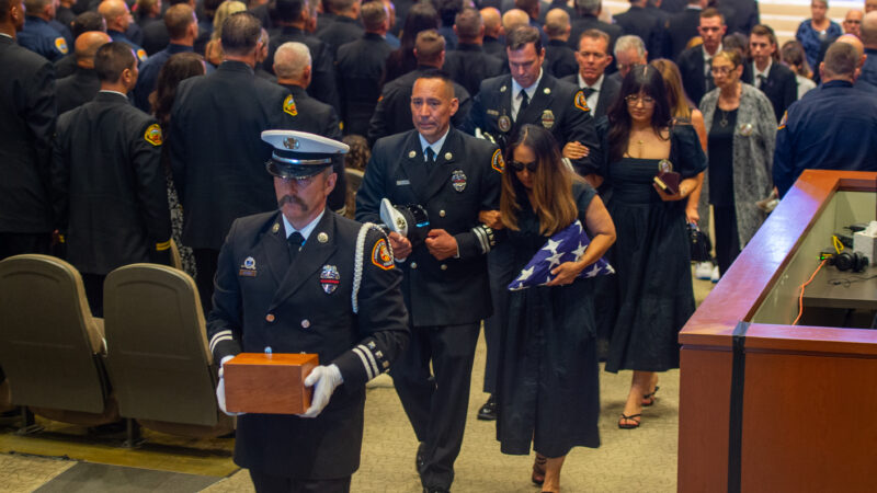 In honor of the life and legacy of fallen Fire Fighter Andrew Pontious, who made the ultimate sacrifice on Friday, June 14, 2024, the County of Los Angeles Fire Department (LACoFD) held a flag ceremony and memorial service to celebrate his remarkable life achievements.