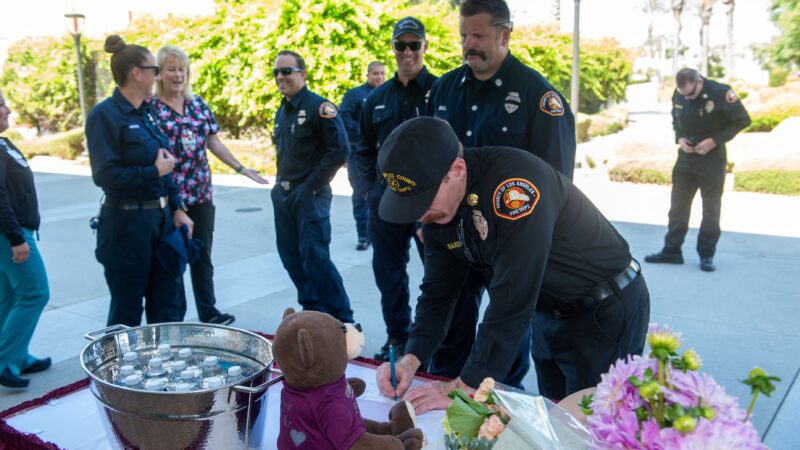 On Thursday, August 15, 2024, LACoFD Fire Station 187 firefighters and Pomona Valley Hospital staff will be reunited with a cardiac arrest patient who has since made a full recovery.