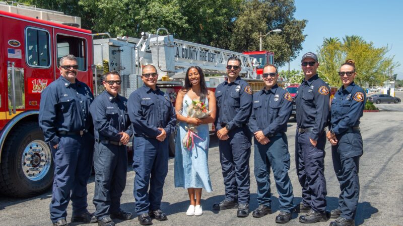 On Thursday, August 15, 2024, LACoFD Fire Station 187 firefighters and Pomona Valley Hospital staff will be reunited with a cardiac arrest patient who has since made a full recovery.