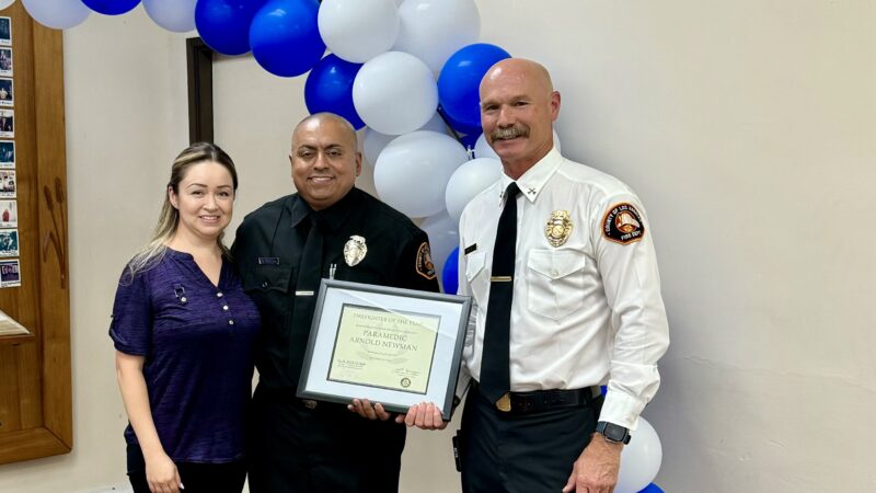 On Sunday, September 29, 2024, County of Los Angeles Fire Department (LACoFD) Fire Fighter Paramedic (FFPM) Arnold Newman was honored as the Covina Firefighter of the Year by the Covina Sunrise Rotary Club and Holy Trinity Church of Covina.