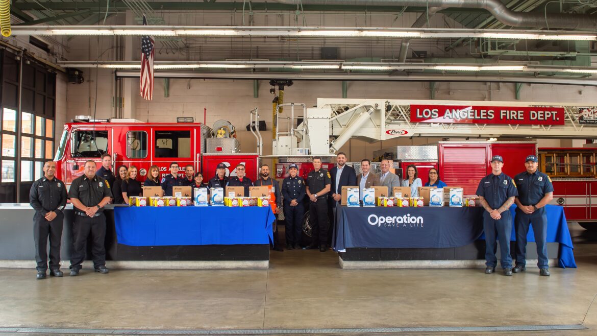 On Wednesday, September 25, 2024, County of Los Angeles Fire Department (LACoFD) Public Information Officer Sheila Kelliher joined Los Angeles City Fire Chief Kristen M. Crowley, along with representatives from ABC7 and Kidde at a press conference to launch the 2024 Operation Save-A-Life campaign. 