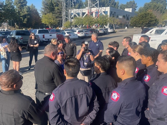 On Friday, December 6, 2024, Los Angeles County Fourth District Supervisor Janice Hahn joined County of Los Angeles Fire Department (LACoFD) for a visit with the California Firefighter Joint Apprenticeship Committee (Cal-JAC) Paramedic Academy participants at the LACoFD Headquarters facility.