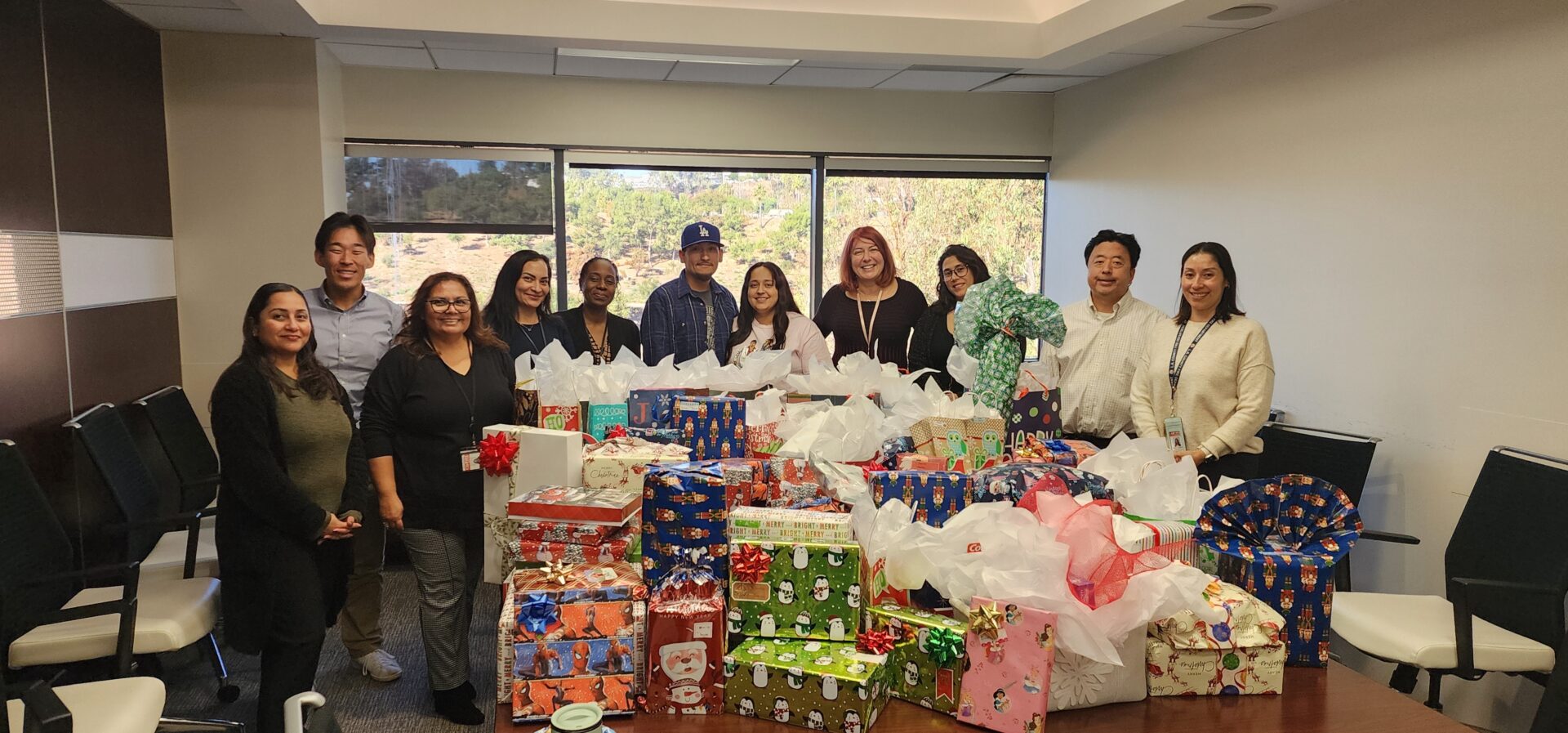 During the 2024 holiday season, the County of Los Angeles Fire Department's (LACoFD) Employee Relations Division (ERD) and Professional Performance Section (PPS) participated in the Los Angeles County’s (County) Adopt-A-Family program to bring joy and happiness to a local family.