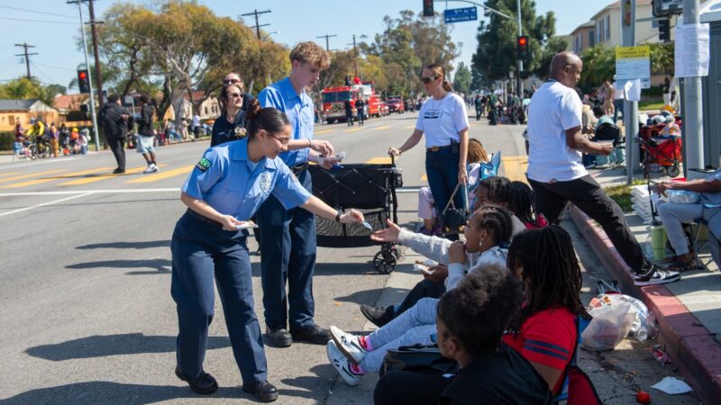 On Presidents Day, Monday, February 17, 2025, the County of Los Angeles Fire Department (LACoFD) and the Los Angeles County Stentorians proudly participated in the 40th Annual Kingdom Day Parade.