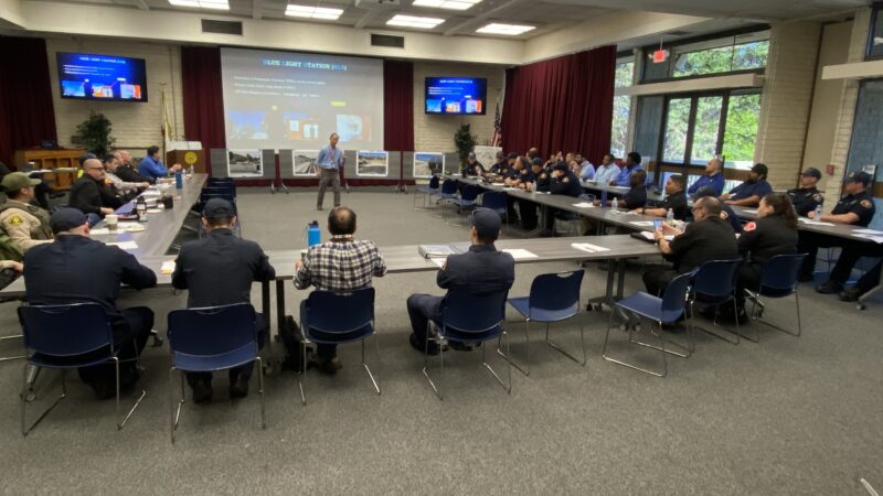 On Tuesday, March 25, 2025, the County of Los Angeles Fire Department (LACoFD) hosted a Metro Gold Line tabletop exercise at the City of Glendora’s Emergency Operations Center.