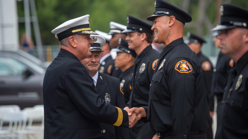 On Friday, May 23, 2025, the County of Los Angeles Fire Department (LACoFD) hosted a formal graduation ceremony to celebrate Recruit Academy 176 at the Cecil R. Gehr Memorial Combat Training Center in unincorporated East Los Angeles.
