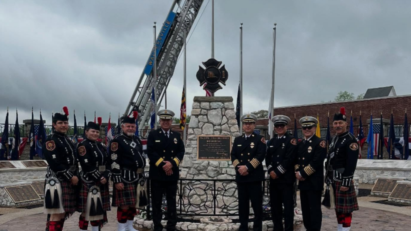 County of Los Angeles Fire Chief Anthony C. Marrone was joined by Los Angeles County Firefighters’ Memorial Committee Chair Brian Martin, along with Department Chaplains, the Honor Guard, and Pipes and Drums at the 44th Annual National Fallen Firefighters Foundation (NFFF) Memorial in Emmitsburg, Maryland.