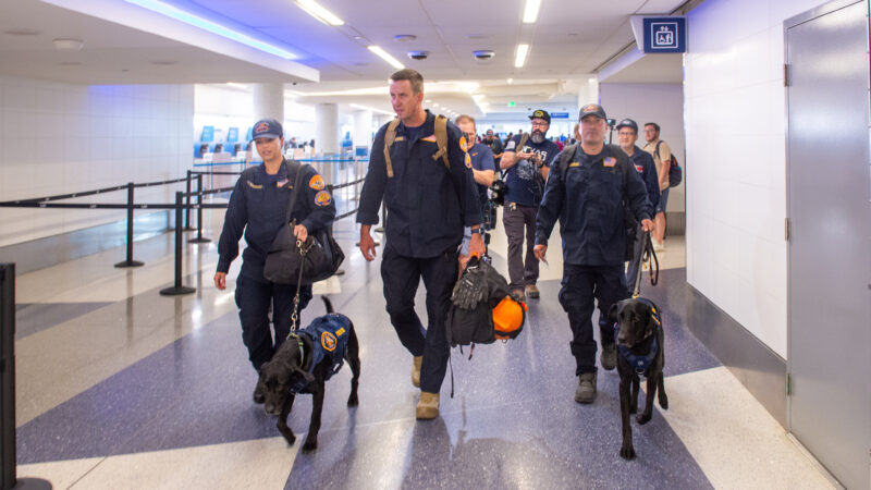 LACoFD’s Canine Teams Activated to Assist in the Aftermath of Catastrophic Flooding Impacting Central Texas