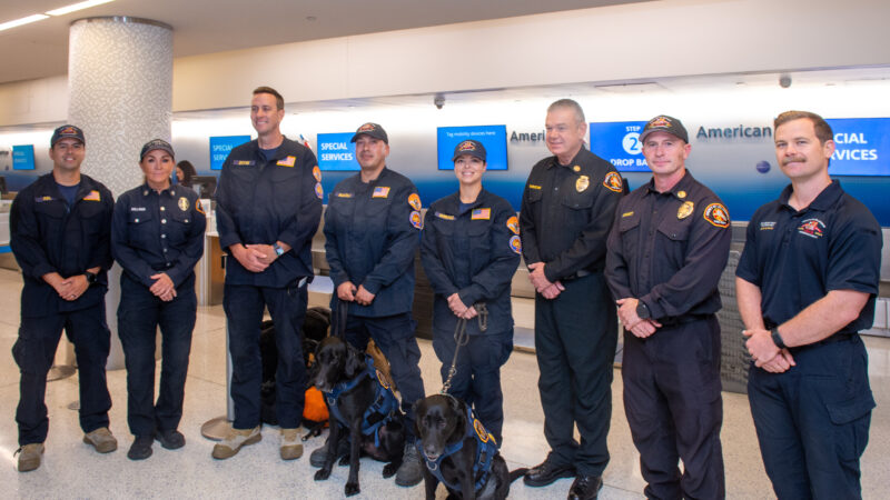 LACoFD’s Canine Teams Activated to Assist in the Aftermath of Catastrophic Flooding Impacting Central Texas