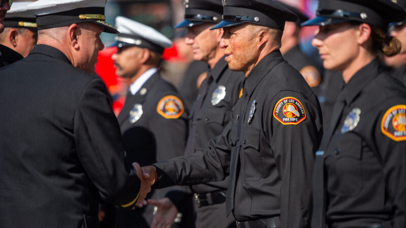 The County of Los Angeles Fire Department (LACoFD) hosted a formal graduation ceremony to commemorate the graduates of Recruit Academy 177 at the Cecil R. Gehr Memorial Combat Training Center on Friday, August 1, 2025.